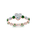 Load image into Gallery viewer, marquise-and-round-eternity-heart-shaped-diamond-engagement-ring-with-emerald-in-rose-gold-FDEWB9398HTRGEMGRANGLE5-NL-RG_cd9da77a-0e4d-486d-8945-de2e0938ca93.jpg?v=1756456654
