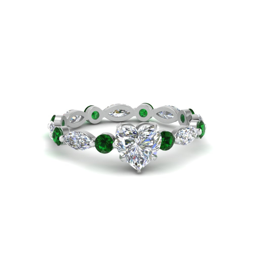 marquise-and-round-eternity-heart-shaped-diamond-engagement-ring-with-emerald-in-white-gold-FDEWB9398HTRGEMGR-NL-WG.jpg?v=1756456509