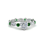 Load image into Gallery viewer, marquise-and-round-eternity-heart-shaped-diamond-engagement-ring-with-emerald-in-white-gold-FDEWB9398HTRGEMGR-NL-WG_cb446ace-c266-4e55-a0e3-cd48478bc0b5.jpg?v=1756456653
