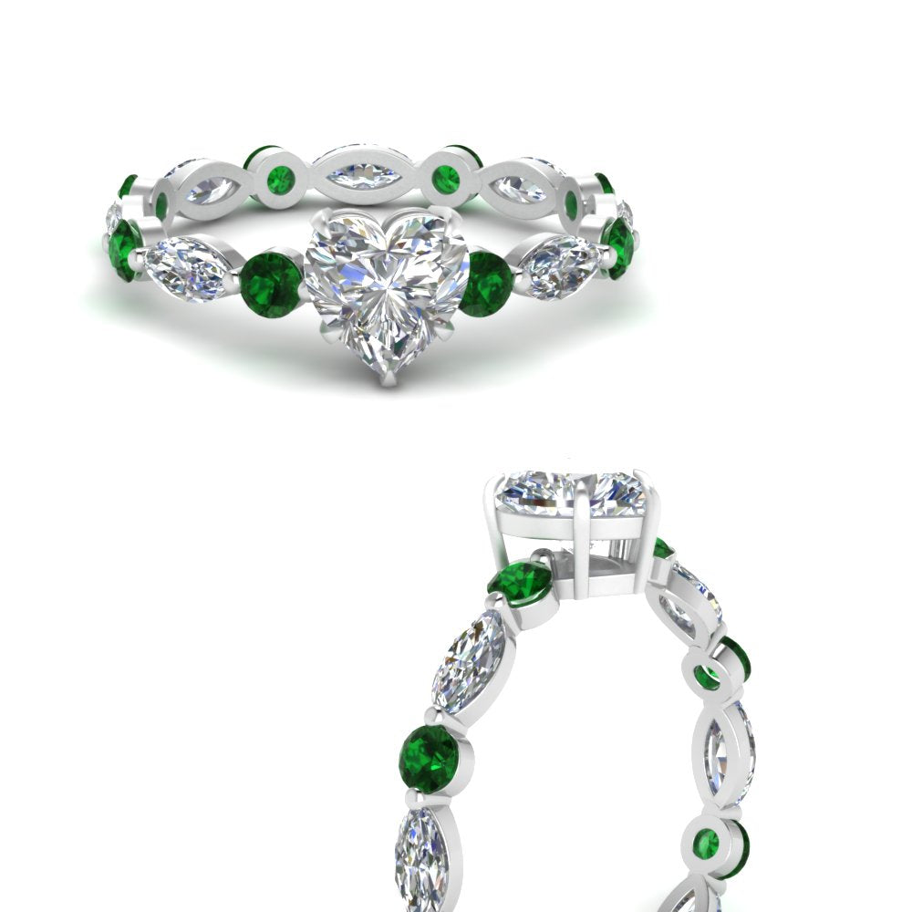 marquise-and-round-eternity-heart-shaped-diamond-engagement-ring-with-emerald-in-white-gold-FDEWB9398HTRGEMGRANGLE3-NL-WG.jpg?v=1756456509