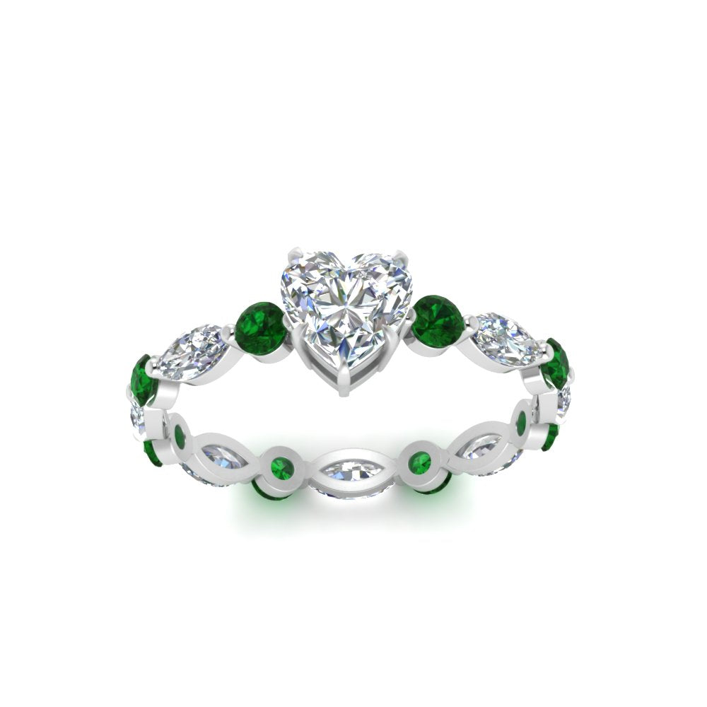 marquise-and-round-eternity-heart-shaped-diamond-engagement-ring-with-emerald-in-white-gold-FDEWB9398HTRGEMGRANGLE5-NL-WG.jpg?v=1756456508