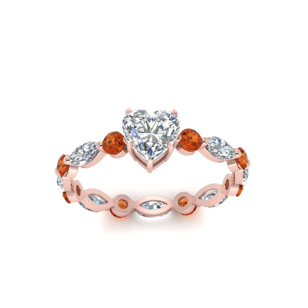 marquise-and-round-eternity-heart-shaped-diamond-engagement-ring-with-orange-sapphire-in-rose-gold-FDEWB9398HTRGSAORANGLE5-NL-RG.jpg?v=1756456509