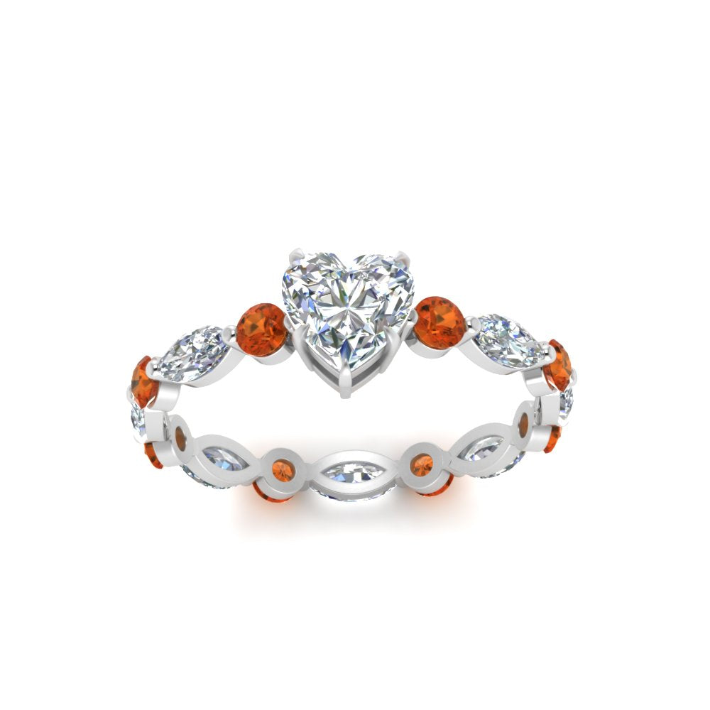 marquise-and-round-eternity-heart-shaped-diamond-engagement-ring-with-orange-sapphire-in-white-gold-FDEWB9398HTRGSAORANGLE5-NL-WG.jpg?v=1756456509