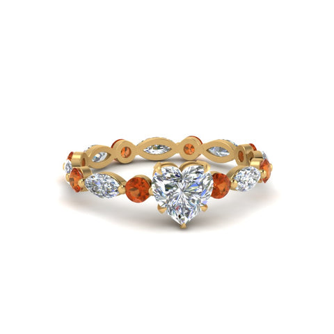 marquise-and-round-eternity-heart-shaped-diamond-engagement-ring-with-orange-sapphire-in-yellow-gold-FDEWB9398HTRGSAOR-NL-YG.jpg?v=1756456509
