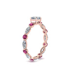 Load image into Gallery viewer, marquise-and-round-eternity-heart-shaped-diamond-engagement-ring-with-pink-sapphire-in-rose-gold-FDEWB9398HTRGSADRPIANGLE2-NL-RG.jpg?v=1756456509
