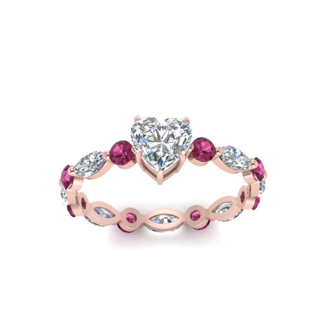 marquise-and-round-eternity-heart-shaped-diamond-engagement-ring-with-pink-sapphire-in-rose-gold-FDEWB9398HTRGSADRPIANGLE5-NL-RG.jpg?v=1756456509