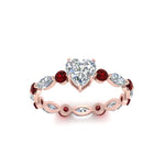 Load image into Gallery viewer, marquise-and-round-eternity-heart-shaped-diamond-engagement-ring-with-ruby-in-rose-gold-FDEWB9398HTRGRUDRANGLE5-NL-RG.jpg?v=1756456509
