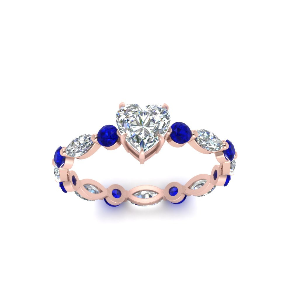 marquise-and-round-eternity-heart-shaped-diamond-engagement-ring-with-sapphire-in-rose-gold-FDEWB9398HTRGSABLANGLE5-NL-RG.jpg?v=1756456508