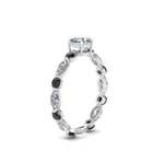 Load image into Gallery viewer, marquise-and-round-eternity-heart-shaped-engagement-ring-with-black-diamond-in-white-gold-FDEWB9398HTRGBLACKANGLE2-NL-WG.jpg?v=1756456509
