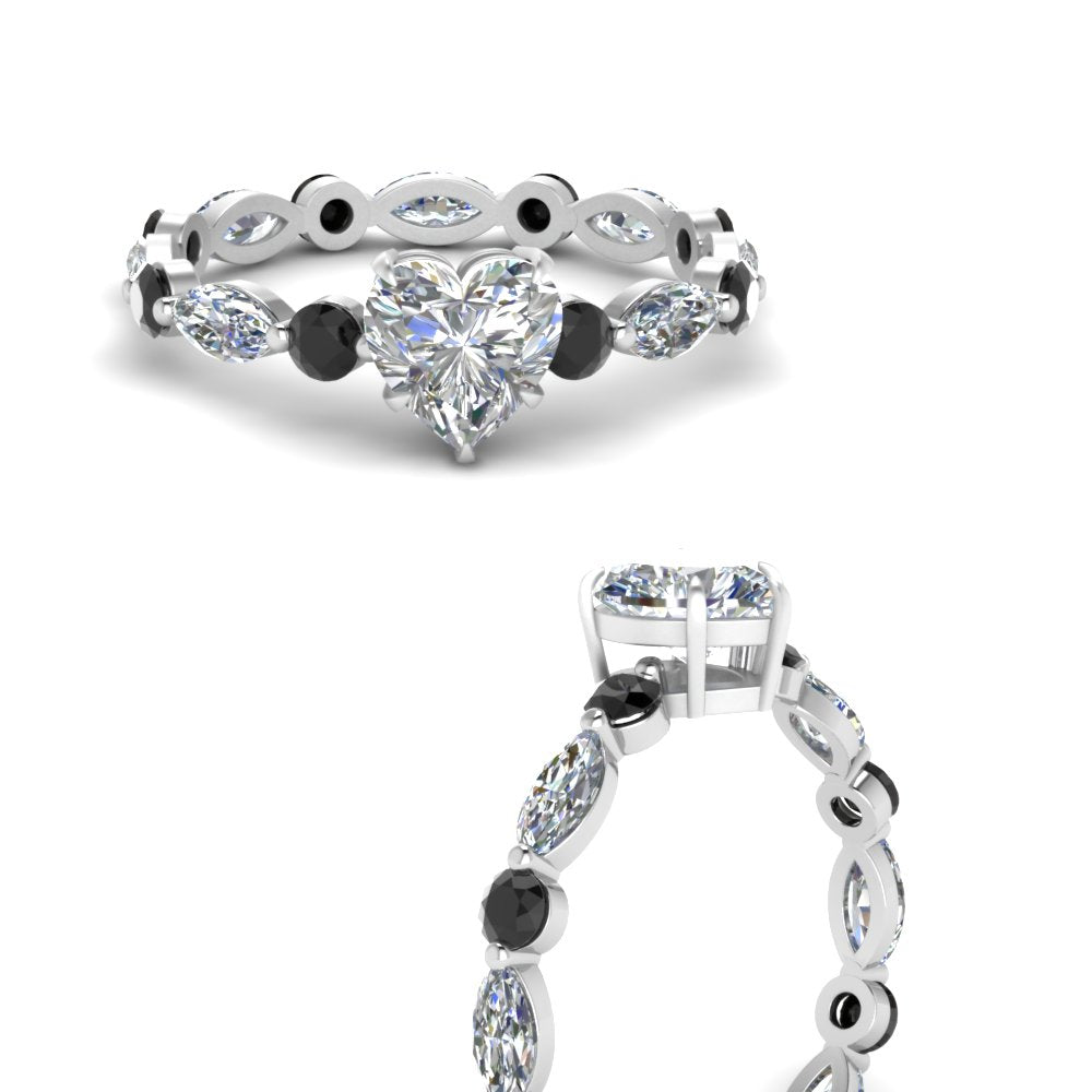 marquise-and-round-eternity-heart-shaped-engagement-ring-with-black-diamond-in-white-gold-FDEWB9398HTRGBLACKANGLE3-NL-WG.jpg?v=1756456509