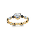 Load image into Gallery viewer, marquise-and-round-eternity-heart-shaped-engagement-ring-with-black-diamond-in-yellow-gold-FDEWB9398HTRGBLACKANGLE5-NL-YG.jpg?v=1756456509
