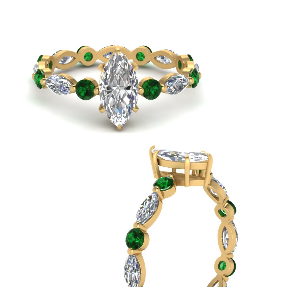 marquise-and-round-eternity-marquise-cut-diamond-engagement-ring-with-emerald-in-yellow-gold-FDEWB9398MQRGEMGRANGLE3-NL-YG.jpg?v=1756456524