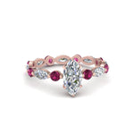 Load image into Gallery viewer, marquise-and-round-eternity-marquise-cut-diamond-engagement-ring-with-pink-sapphire-in-rose-gold-FDEWB9398MQRGSADRPI-NL-RG.jpg?v=1756456524
