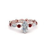 Load image into Gallery viewer, marquise-and-round-eternity-marquise-cut-diamond-engagement-ring-with-ruby-in-rose-gold-FDEWB9398MQRGRUDR-NL-RG.jpg?v=1756456524
