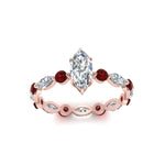 Load image into Gallery viewer, marquise-and-round-eternity-marquise-cut-diamond-engagement-ring-with-ruby-in-rose-gold-FDEWB9398MQRGRUDRANGLE5-NL-RG.jpg?v=1756456525
