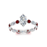 Load image into Gallery viewer, marquise-and-round-eternity-marquise-cut-diamond-engagement-ring-with-ruby-in-white-gold-FDEWB9398MQRGRUDRANGLE5-NL-WG.jpg?v=1756456525
