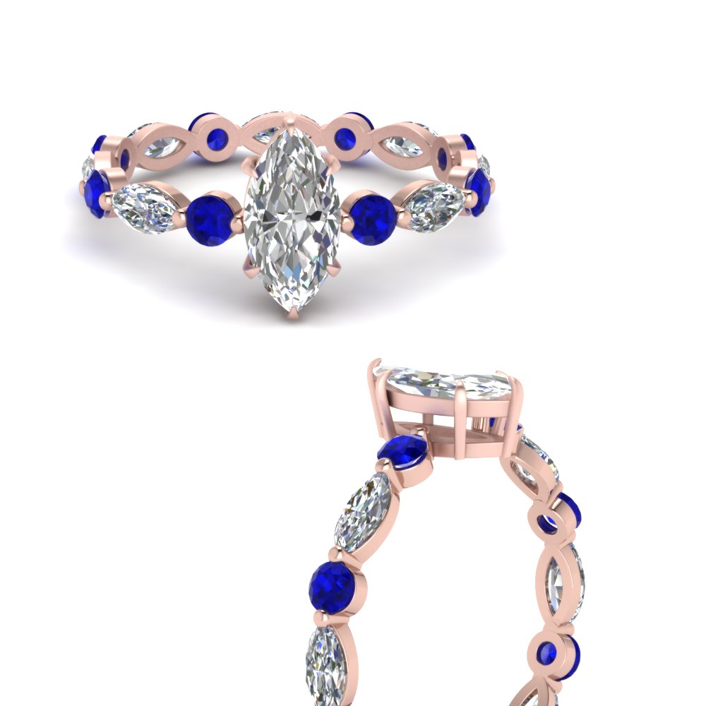 marquise-and-round-eternity-marquise-cut-diamond-engagement-ring-with-sapphire-in-rose-gold-FDEWB9398MQRGSABLANGLE3-NL-RG.jpg?v=1756456524