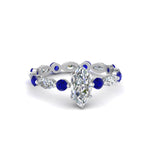 Load image into Gallery viewer, marquise-and-round-eternity-marquise-cut-diamond-engagement-ring-with-sapphire-in-white-gold-FDEWB9398MQRGSABL-NL-WG.jpg?v=1756456524
