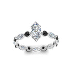 Load image into Gallery viewer, marquise-and-round-eternity-marquise-cut-engagement-ring-with-black-diamond-in-white-gold-FDEWB9398MQRGBLACKANGLE5-NL-WG.jpg?v=1756456525

