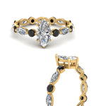 Load image into Gallery viewer, marquise-and-round-eternity-marquise-cut-engagement-ring-with-black-diamond-in-yellow-gold-FDEWB9398MQRGBLACKANGLE3-NL-YG.jpg?v=1756456524
