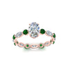 Load image into Gallery viewer, marquise-and-round-eternity-oval-shaped-diamond-engagement-ring-with-emerald-in-rose-gold-FDEWB9398OVRGEMGRANGLE5-NL-RG.jpg?v=1756456540