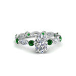 Load image into Gallery viewer, marquise-and-round-eternity-oval-shaped-diamond-engagement-ring-with-emerald-in-white-gold-FDEWB9398OVRGEMGR-NL-WG.jpg?v=1756456540
