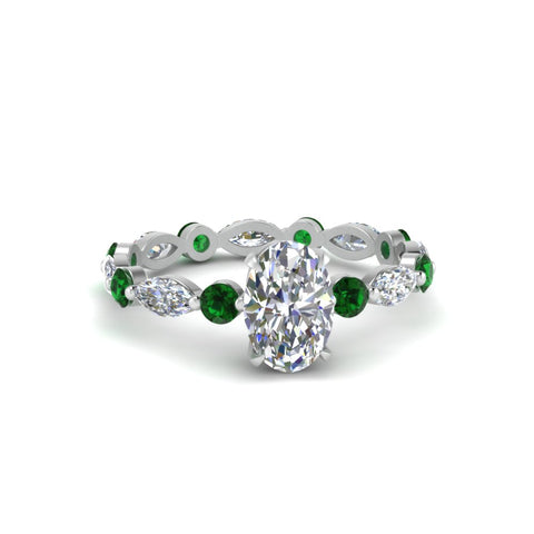 marquise-and-round-eternity-oval-shaped-diamond-engagement-ring-with-emerald-in-white-gold-FDEWB9398OVRGEMGR-NL-WG.jpg?v=1756456540