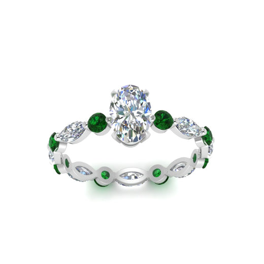 marquise-and-round-eternity-oval-shaped-diamond-engagement-ring-with-emerald-in-white-gold-FDEWB9398OVRGEMGRANGLE5-NL-WG.jpg?v=1756456540