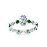 Load image into Gallery viewer, marquise-and-round-eternity-oval-shaped-diamond-engagement-ring-with-emerald-in-white-gold-FDEWB9398OVRGEMGRANGLE5-NL-WG_f25b00dd-92df-4c40-8e45-fcb79ce7858f.jpg?v=1756456674
