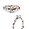 Load image into Gallery viewer, marquise-and-round-eternity-oval-shaped-diamond-engagement-ring-with-orange-sapphire-in-white-gold-FDEWB9398OVRGSAORANGLE3-NL-WG.jpg?v=1756456540