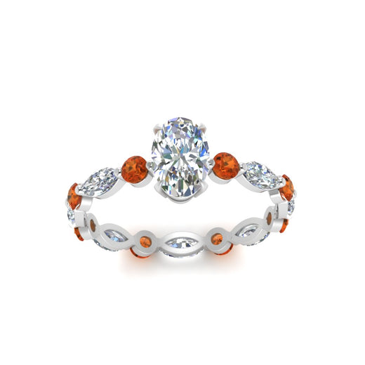 marquise-and-round-eternity-oval-shaped-diamond-engagement-ring-with-orange-sapphire-in-white-gold-FDEWB9398OVRGSAORANGLE5-NL-WG.jpg?v=1756456540