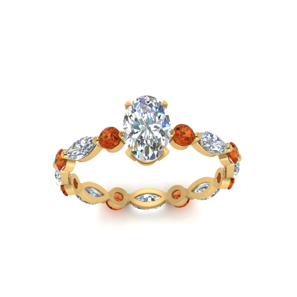 marquise-and-round-eternity-oval-shaped-diamond-engagement-ring-with-orange-sapphire-in-yellow-gold-FDEWB9398OVRGSAORANGLE5-NL-YG.jpg?v=1756456540