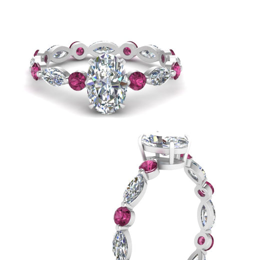 marquise-and-round-eternity-oval-shaped-diamond-engagement-ring-with-pink-sapphire-in-white-gold-FDEWB9398OVRGSADRPIANGLE3-NL-WG.jpg?v=1756456540