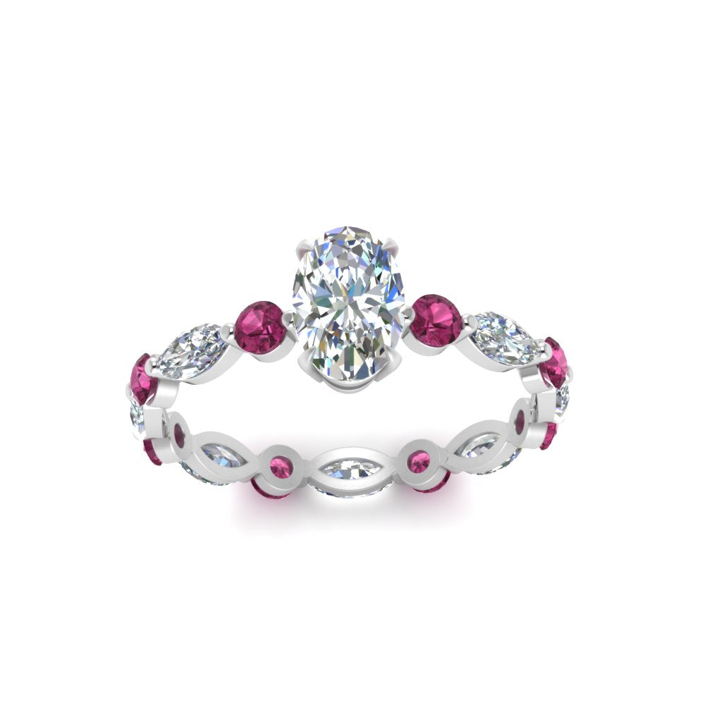 marquise-and-round-eternity-oval-shaped-diamond-engagement-ring-with-pink-sapphire-in-white-gold-FDEWB9398OVRGSADRPIANGLE5-NL-WG.jpg?v=1756456543