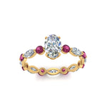 Load image into Gallery viewer, marquise-and-round-eternity-oval-shaped-diamond-engagement-ring-with-pink-sapphire-in-yellow-gold-FDEWB9398OVRGSADRPIANGLE5-NL-YG.jpg?v=1756456540
