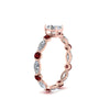 Load image into Gallery viewer, marquise-and-round-eternity-oval-shaped-diamond-engagement-ring-with-ruby-in-rose-gold-FDEWB9398OVRGRUDRANGLE2-NL-RG.jpg?v=1756456540