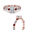 Load image into Gallery viewer, marquise-and-round-eternity-oval-shaped-diamond-engagement-ring-with-ruby-in-rose-gold-FDEWB9398OVRGRUDRANGLE3-NL-RG.jpg?v=1756456540
