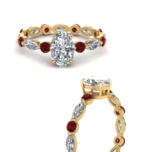 marquise-and-round-eternity-oval-shaped-diamond-engagement-ring-with-ruby-in-yellow-gold-FDEWB9398OVRGRUDRANGLE3-NL-YG.jpg?v=1756456540