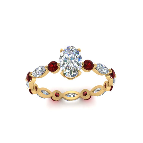 marquise-and-round-eternity-oval-shaped-diamond-engagement-ring-with-ruby-in-yellow-gold-FDEWB9398OVRGRUDRANGLE5-NL-YG.jpg?v=1756456540