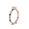 Load image into Gallery viewer, marquise-and-round-eternity-oval-shaped-engagement-ring-with-black-diamond-in-rose-gold-FDEWB9398OVRGBLACKANGLE2-NL-RG.jpg?v=1756456540