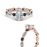 Load image into Gallery viewer, marquise-and-round-eternity-oval-shaped-engagement-ring-with-black-diamond-in-rose-gold-FDEWB9398OVRGBLACKANGLE3-NL-RG.jpg?v=1756456540
