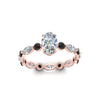 Load image into Gallery viewer, marquise-and-round-eternity-oval-shaped-engagement-ring-with-black-diamond-in-rose-gold-FDEWB9398OVRGBLACKANGLE5-NL-RG.jpg?v=1756456540