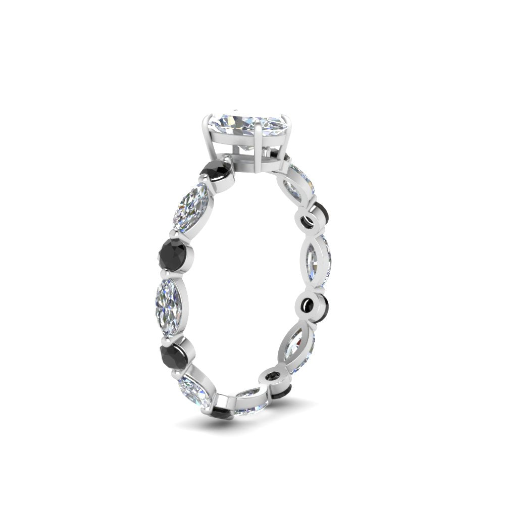 marquise-and-round-eternity-oval-shaped-engagement-ring-with-black-diamond-in-white-gold-FDEWB9398OVRGBLACKANGLE2-NL-WG.jpg?v=1756456540