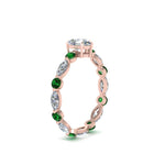 Load image into Gallery viewer, marquise-and-round-eternity-pear-shaped-diamond-engagement-ring-with-emerald-in-rose-gold-FDEWB9398PERGEMGRANGLE2-NL-RG_29142654-90b9-4eed-873e-7a7c5f96916c.jpg?v=1756456683

