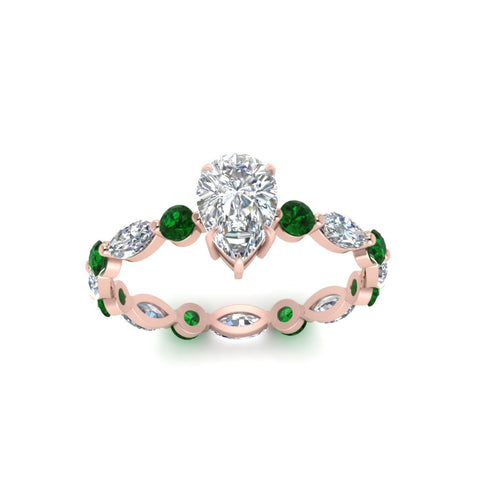 marquise-and-round-eternity-pear-shaped-diamond-engagement-ring-with-emerald-in-rose-gold-FDEWB9398PERGEMGRANGLE5-NL-RG.jpg?v=1756456555
