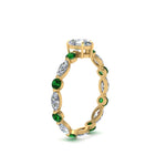 Load image into Gallery viewer, marquise-and-round-eternity-pear-shaped-diamond-engagement-ring-with-emerald-in-yellow-gold-FDEWB9398PERGEMGRANGLE2-NL-YG_8b2c767d-f732-4753-b42e-1a23e4b62d07.jpg?v=1756456683
