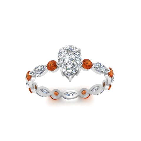 marquise-and-round-eternity-pear-shaped-diamond-engagement-ring-with-orange-sapphire-in-white-gold-FDEWB9398PERGSAORANGLE5-NL-WG.jpg?v=1756456554