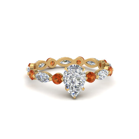 marquise-and-round-eternity-pear-shaped-diamond-engagement-ring-with-orange-sapphire-in-yellow-gold-FDEWB9398PERGSAOR-NL-YG.jpg?v=1756456554