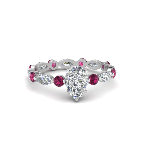 marquise-and-round-eternity-pear-shaped-diamond-engagement-ring-with-pink-sapphire-in-white-gold-FDEWB9398PERGSADRPI-NL-WG.jpg?v=1756456555