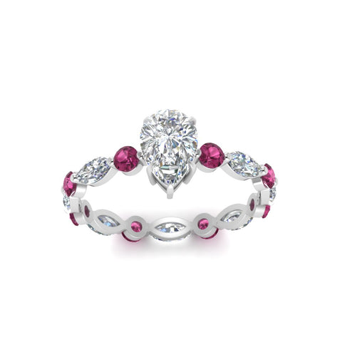 marquise-and-round-eternity-pear-shaped-diamond-engagement-ring-with-pink-sapphire-in-white-gold-FDEWB9398PERGSADRPIANGLE5-NL-WG.jpg?v=1756456555